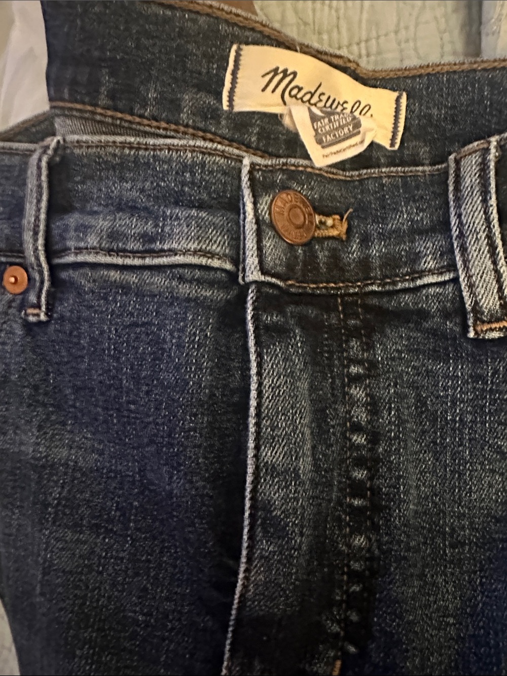 Madewell Dark Blue High-Rise Women's Jeans
